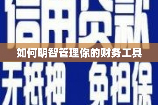 公主岭如何明智管理你的财务工具